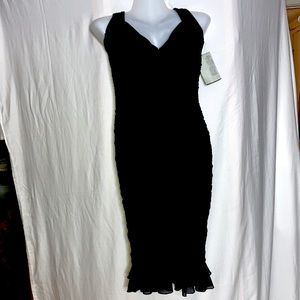 NWT Cache black netting dress